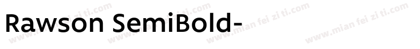 Rawson SemiBold字体转换